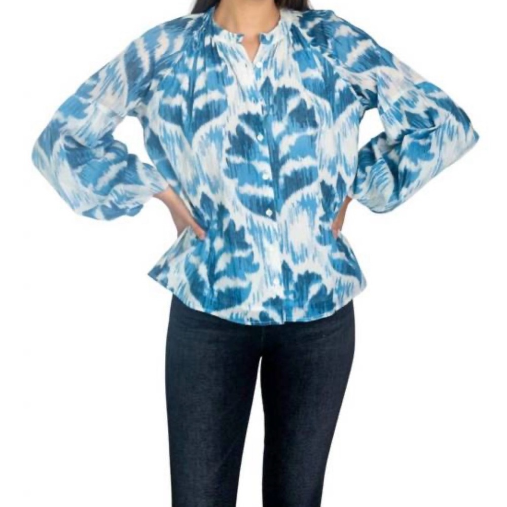 Olivia James The Label Blue Floral Top🪻